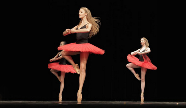 Photo of three dancers